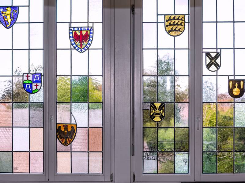 Rathausfenster Wappen