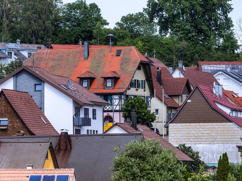 Blick auf das ehemalige Rathaus Fluorn