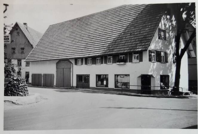 Historisches Bild vom Kolonialwarenladen