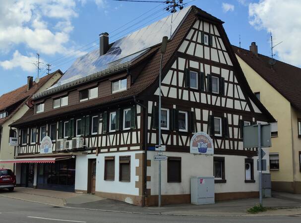 Aktueller Blick auf die Bäckerei