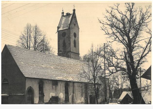 Historischer Blick auf die Alte Kirche