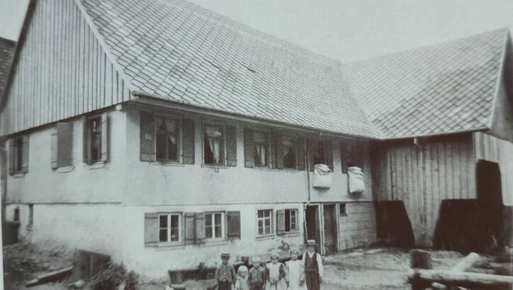 Historischer Blick auf das Gasthaus Sternen 