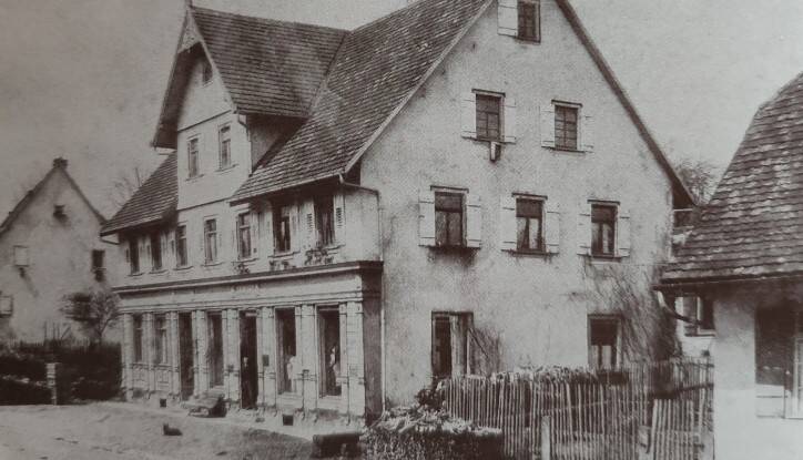 Historischer Blick auf das Haus Merz